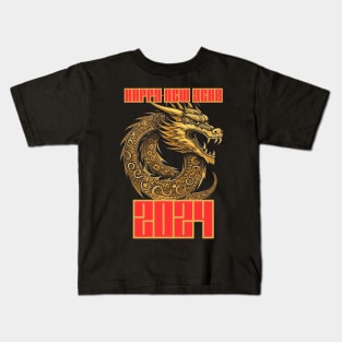 Year Of The Dragon 2024 Zodiac Chinese New Year 2024 Kids T-Shirt